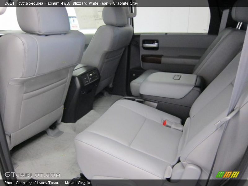 Blizzard White Pearl / Graphite Gray 2011 Toyota Sequoia Platinum 4WD