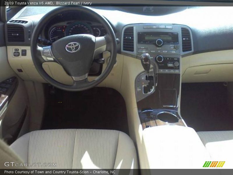 Blizzard Pearl / Ivory 2009 Toyota Venza V6 AWD