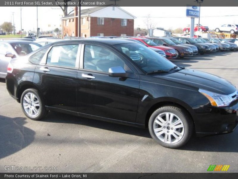 Ebony Black / Charcoal Black 2011 Ford Focus SEL Sedan