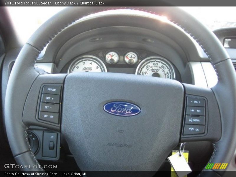 Ebony Black / Charcoal Black 2011 Ford Focus SEL Sedan
