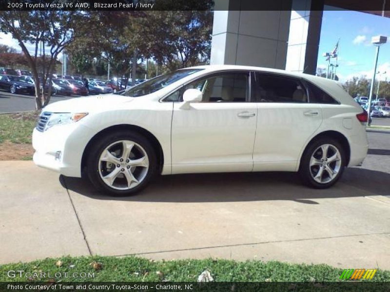 Blizzard Pearl / Ivory 2009 Toyota Venza V6 AWD
