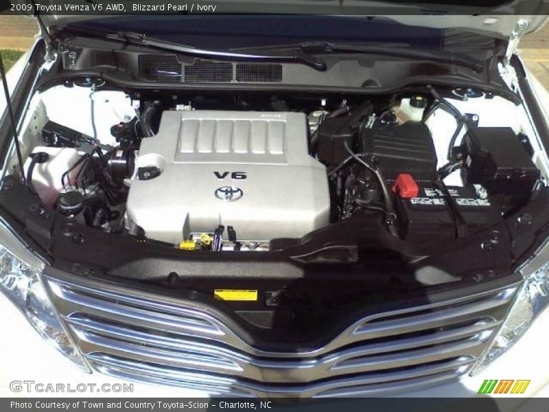 Blizzard Pearl / Ivory 2009 Toyota Venza V6 AWD