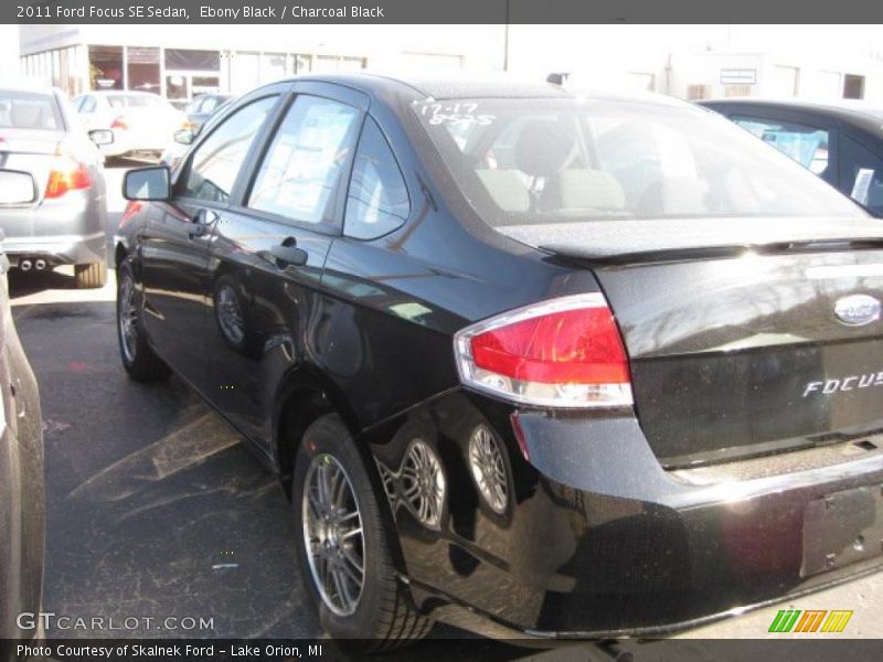 Ebony Black / Charcoal Black 2011 Ford Focus SE Sedan