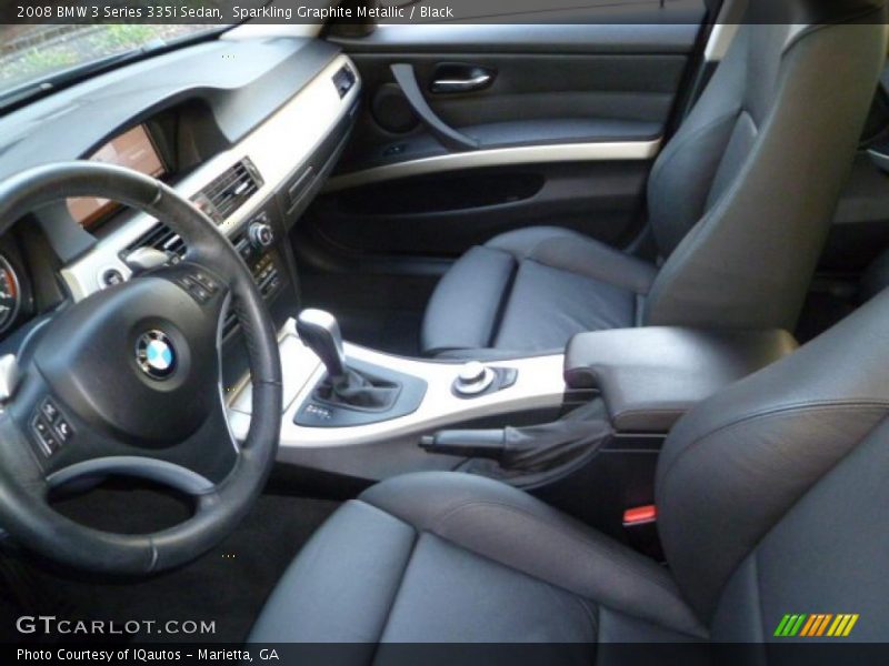 Sparkling Graphite Metallic / Black 2008 BMW 3 Series 335i Sedan