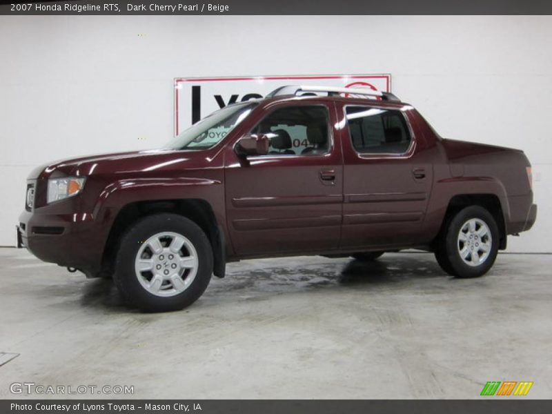 Dark Cherry Pearl / Beige 2007 Honda Ridgeline RTS