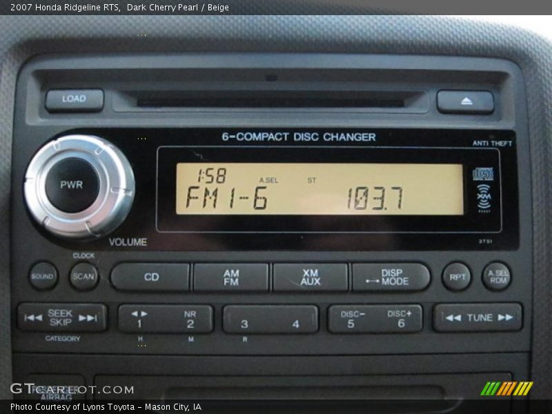 Dark Cherry Pearl / Beige 2007 Honda Ridgeline RTS