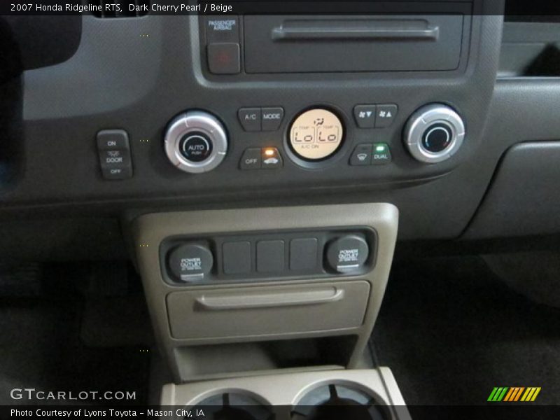 Dark Cherry Pearl / Beige 2007 Honda Ridgeline RTS