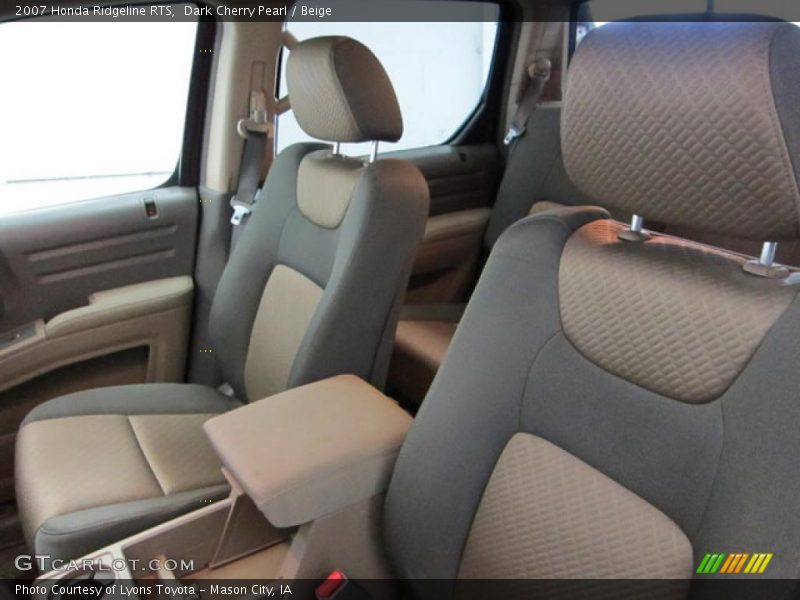 Dark Cherry Pearl / Beige 2007 Honda Ridgeline RTS