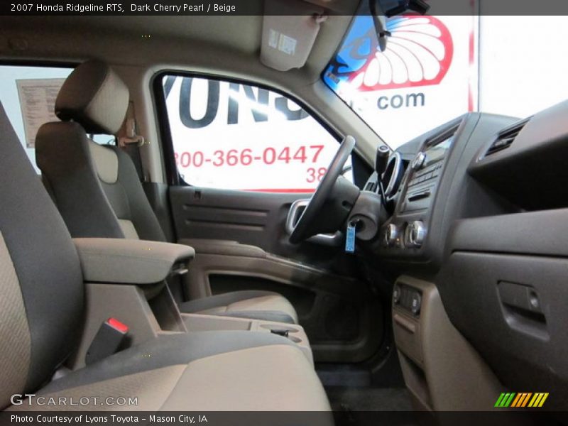 Dark Cherry Pearl / Beige 2007 Honda Ridgeline RTS