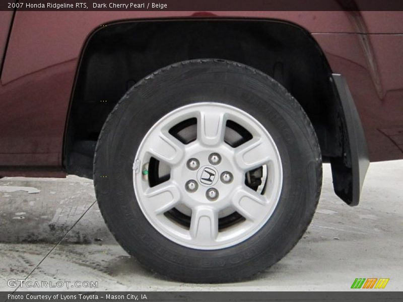 Dark Cherry Pearl / Beige 2007 Honda Ridgeline RTS