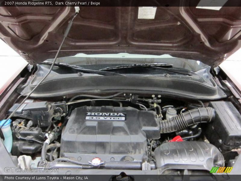 Dark Cherry Pearl / Beige 2007 Honda Ridgeline RTS