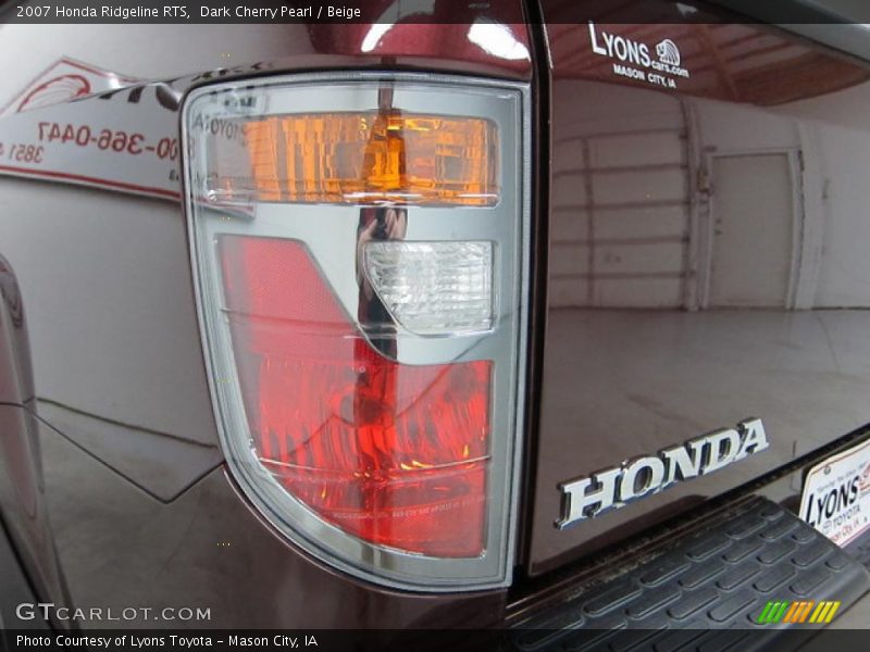 Dark Cherry Pearl / Beige 2007 Honda Ridgeline RTS