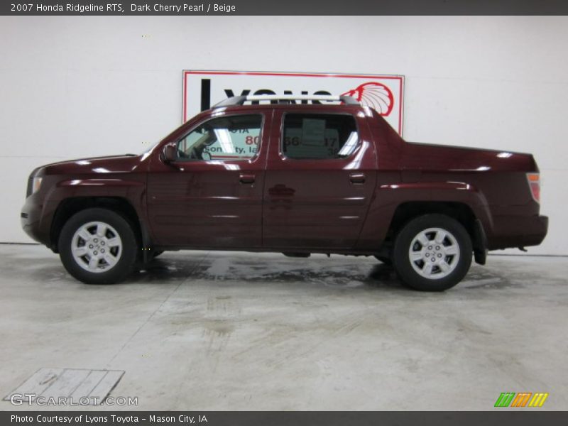 Dark Cherry Pearl / Beige 2007 Honda Ridgeline RTS