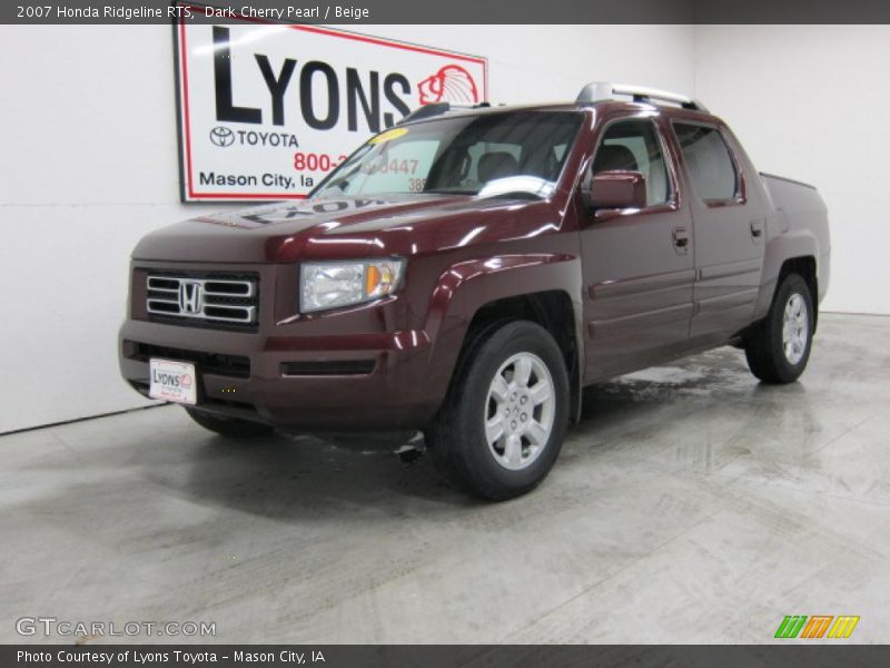 Dark Cherry Pearl / Beige 2007 Honda Ridgeline RTS