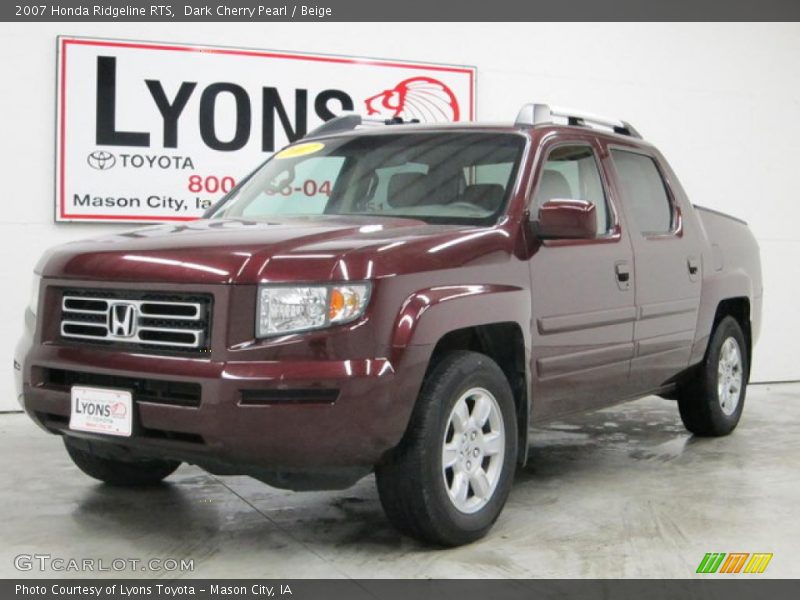 Dark Cherry Pearl / Beige 2007 Honda Ridgeline RTS