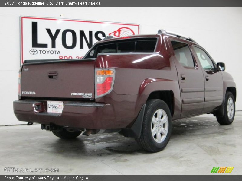 Dark Cherry Pearl / Beige 2007 Honda Ridgeline RTS
