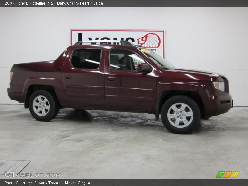 Dark Cherry Pearl / Beige 2007 Honda Ridgeline RTS