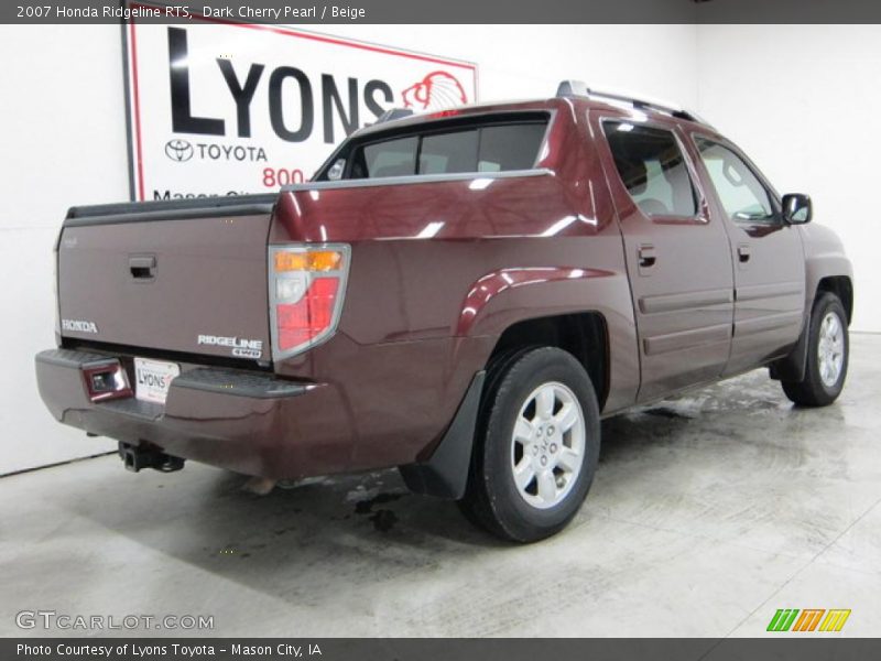Dark Cherry Pearl / Beige 2007 Honda Ridgeline RTS