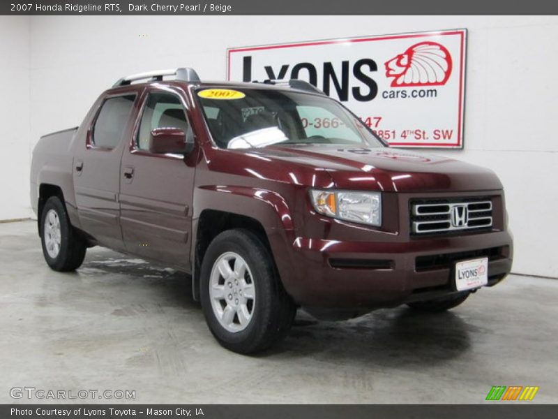 Dark Cherry Pearl / Beige 2007 Honda Ridgeline RTS