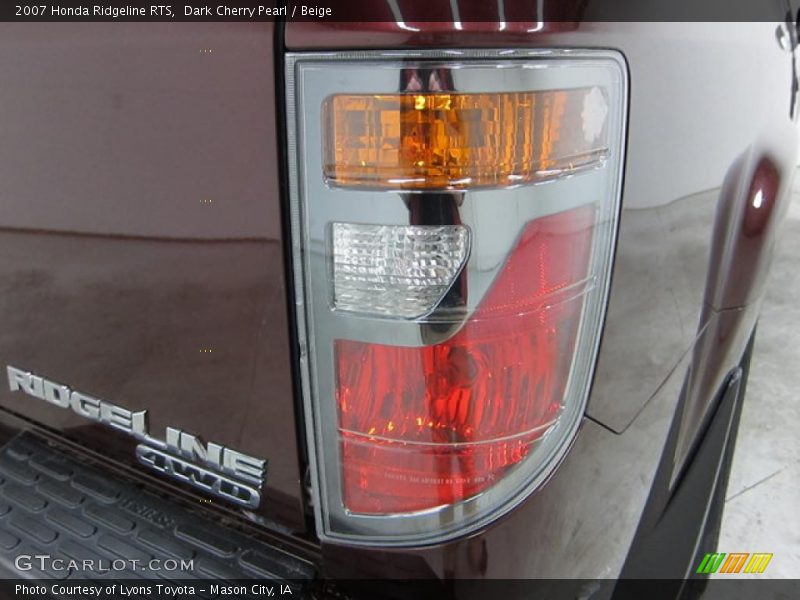 Dark Cherry Pearl / Beige 2007 Honda Ridgeline RTS
