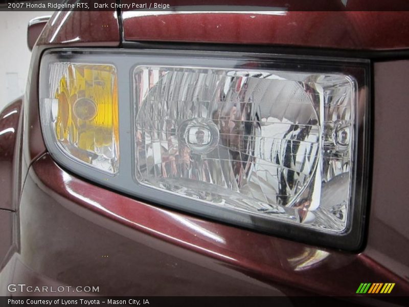 Dark Cherry Pearl / Beige 2007 Honda Ridgeline RTS