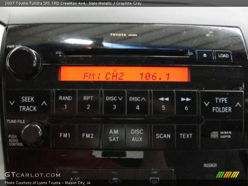 Slate Metallic / Graphite Gray 2007 Toyota Tundra SR5 TRD CrewMax 4x4