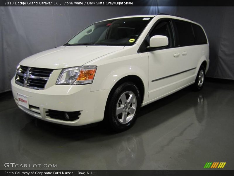 Stone White / Dark Slate Gray/Light Shale 2010 Dodge Grand Caravan SXT