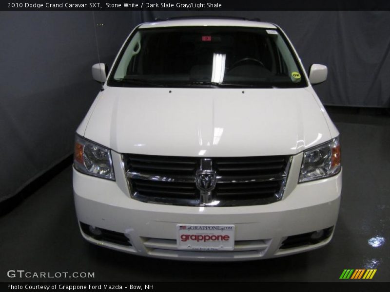 Stone White / Dark Slate Gray/Light Shale 2010 Dodge Grand Caravan SXT