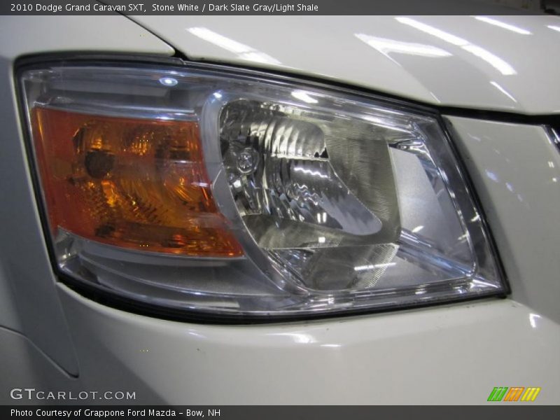 Stone White / Dark Slate Gray/Light Shale 2010 Dodge Grand Caravan SXT