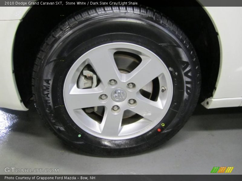 Stone White / Dark Slate Gray/Light Shale 2010 Dodge Grand Caravan SXT