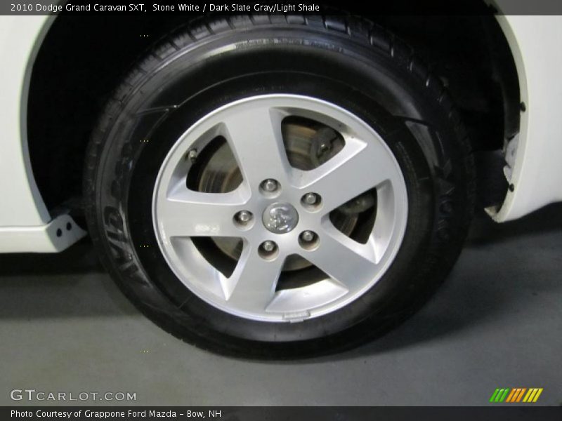 Stone White / Dark Slate Gray/Light Shale 2010 Dodge Grand Caravan SXT