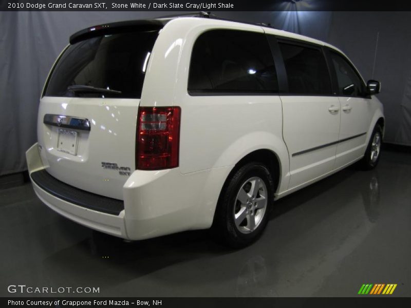 Stone White / Dark Slate Gray/Light Shale 2010 Dodge Grand Caravan SXT