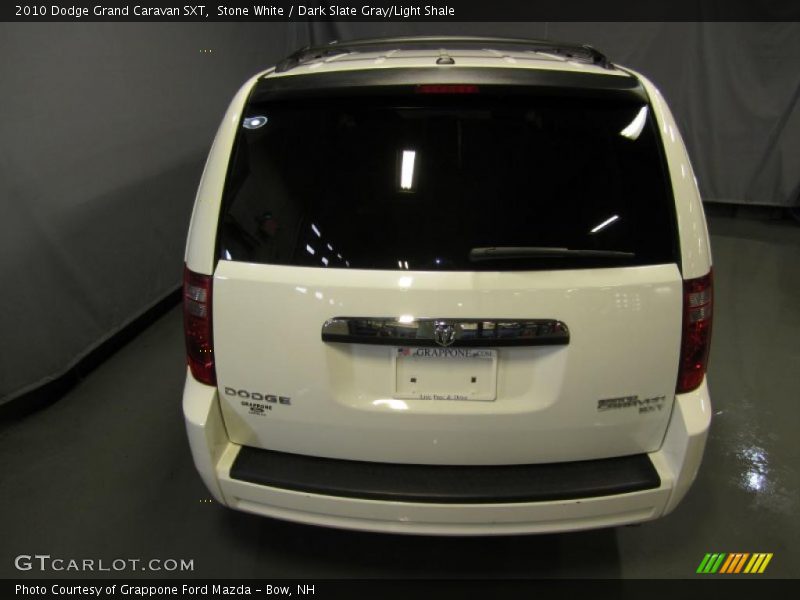 Stone White / Dark Slate Gray/Light Shale 2010 Dodge Grand Caravan SXT