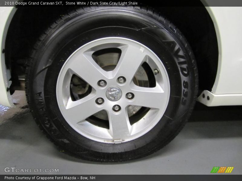 Stone White / Dark Slate Gray/Light Shale 2010 Dodge Grand Caravan SXT
