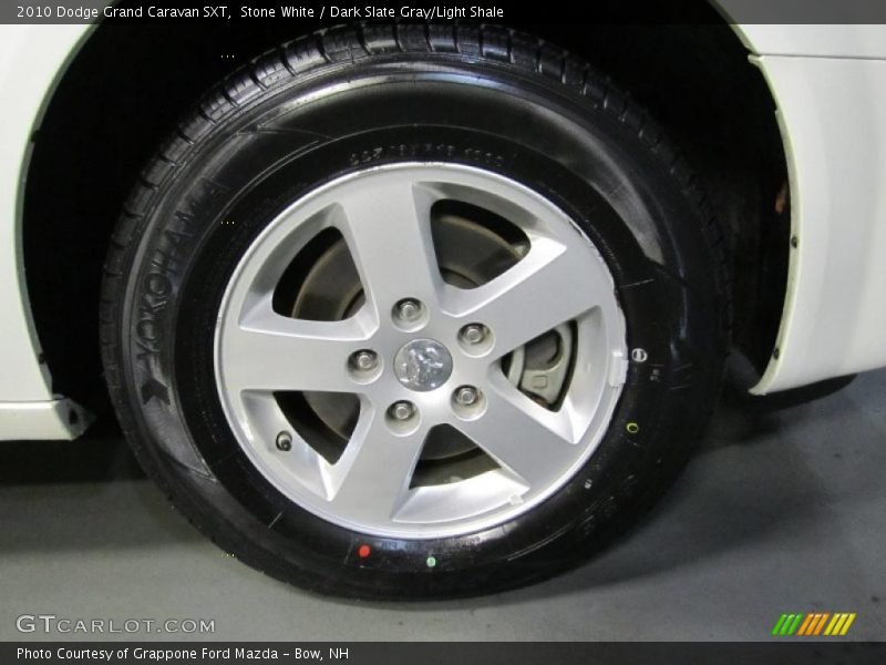 Stone White / Dark Slate Gray/Light Shale 2010 Dodge Grand Caravan SXT