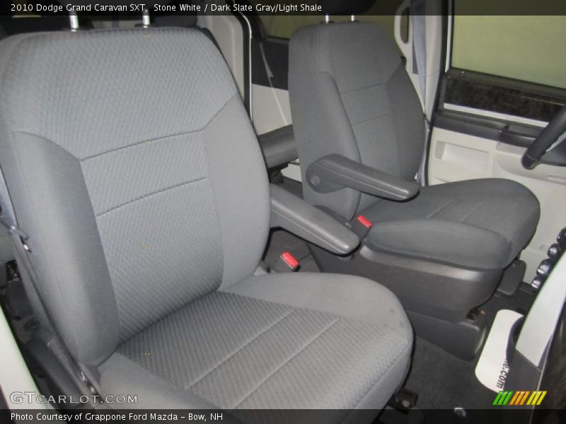 Stone White / Dark Slate Gray/Light Shale 2010 Dodge Grand Caravan SXT