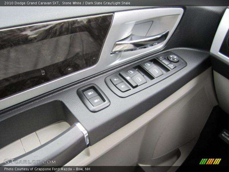 Stone White / Dark Slate Gray/Light Shale 2010 Dodge Grand Caravan SXT