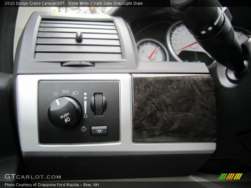 Stone White / Dark Slate Gray/Light Shale 2010 Dodge Grand Caravan SXT