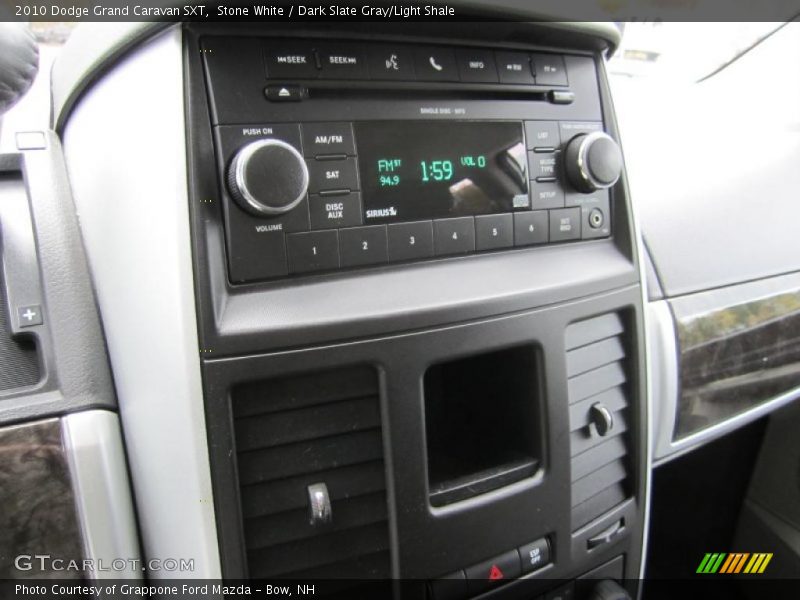 Stone White / Dark Slate Gray/Light Shale 2010 Dodge Grand Caravan SXT