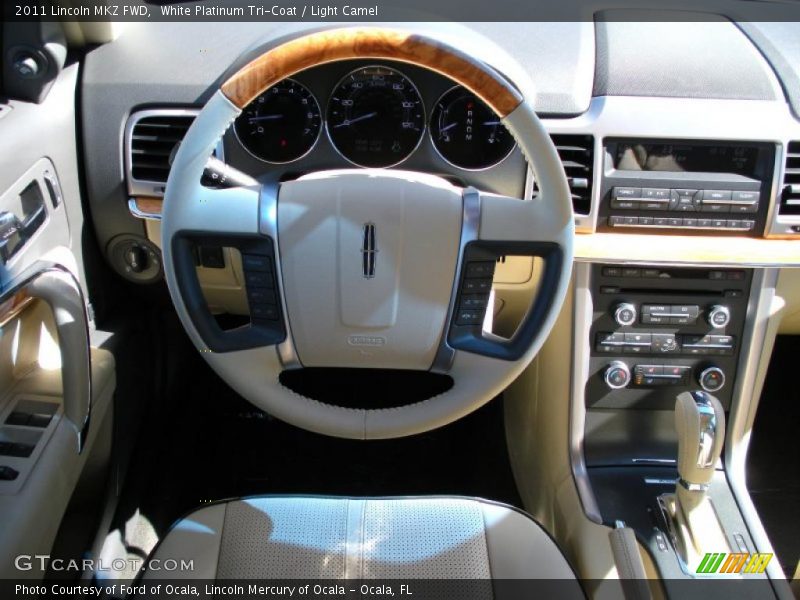 White Platinum Tri-Coat / Light Camel 2011 Lincoln MKZ FWD