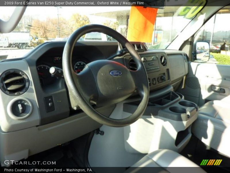 Oxford White / Medium Flint 2009 Ford E Series Van E250 Super Duty Commercial