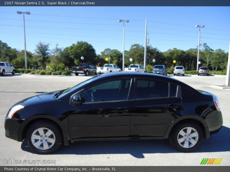Super Black / Charcoal/Steel 2007 Nissan Sentra 2.0