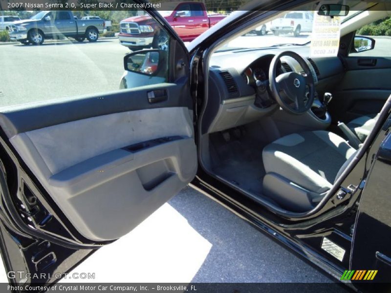 Super Black / Charcoal/Steel 2007 Nissan Sentra 2.0