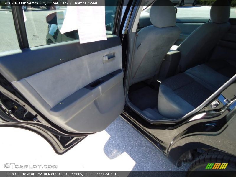 Super Black / Charcoal/Steel 2007 Nissan Sentra 2.0