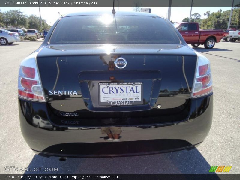 Super Black / Charcoal/Steel 2007 Nissan Sentra 2.0