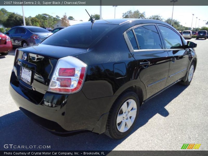 Super Black / Charcoal/Steel 2007 Nissan Sentra 2.0