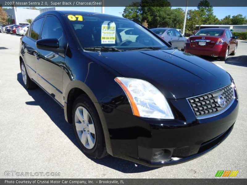 Super Black / Charcoal/Steel 2007 Nissan Sentra 2.0