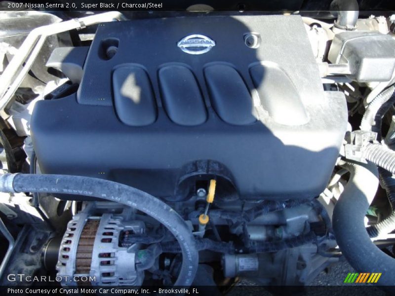 Super Black / Charcoal/Steel 2007 Nissan Sentra 2.0