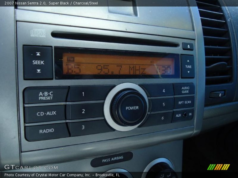 Super Black / Charcoal/Steel 2007 Nissan Sentra 2.0