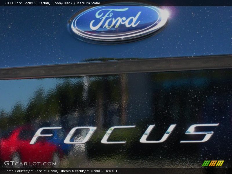 Ebony Black / Medium Stone 2011 Ford Focus SE Sedan